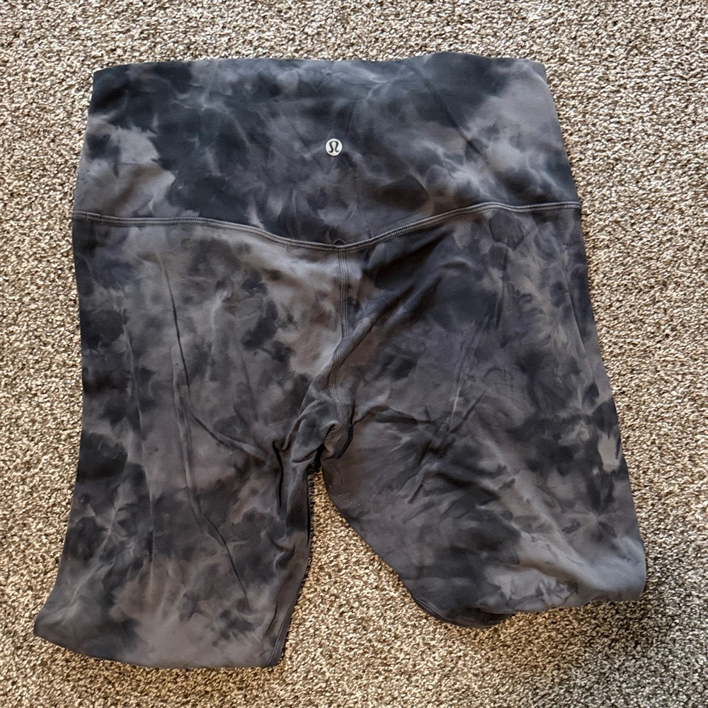 Lululemon 14 Align High-Waist Tie-Dye Leggings in Charcoal